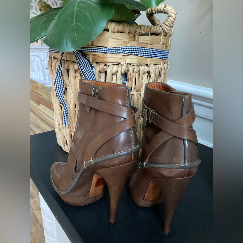 Givenchy brown leather boot size 6.5